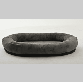 Large Dark Grey Human Dog Bed