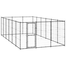 Outdoor Dog Kennel Steel 234.4 ft²