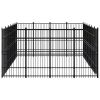 Outdoor Dog Kennel Steel 238.1 ft²