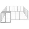 Dog Kennel Silver 208.4 ft² Steel