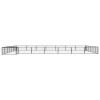 28-Panel Dog Playpen Black 39.4"x19.7" Powder-coated Steel