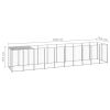 Dog Kennel Silver 65.1 ft² Steel