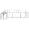 Dog Kennel Silver 273.5 ft² Steel