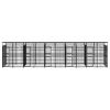 Outdoor Dog Kennel with Roof Steel 198.4 ft²