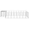 Dog Kennel Silver 117.2 ft² Steel