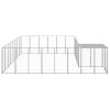 Dog Kennel Silver 169.3 ft² Steel