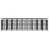 Outdoor Dog Kennel with Roof Steel 178.6 ft²