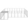 Dog Kennel Silver 169.3 ft² Steel