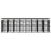 Outdoor Dog Kennel with Roof Steel 158.8 ft²